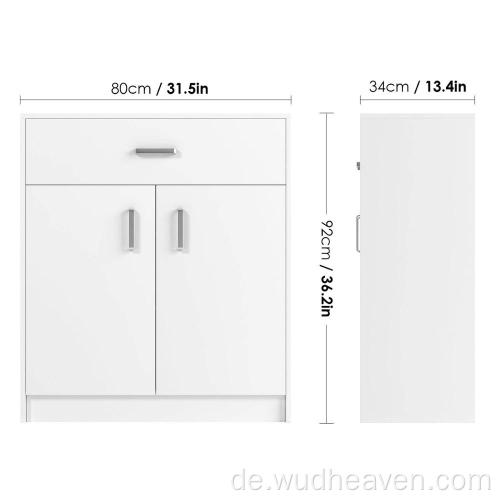 2 Türen 1 Schublade Belüftung Holzschuhschrank